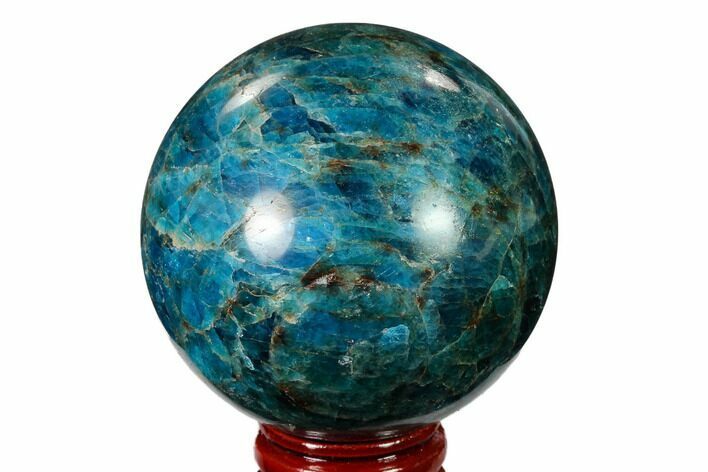 Bright Blue Apatite Sphere - Madagascar #154235